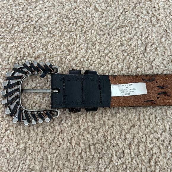 Miss Me black leather belt M - Picture 10 of 10